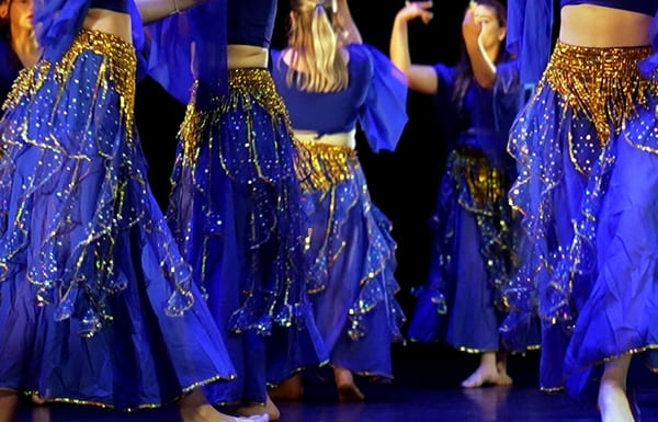 ceinture de danse orientale sur scene